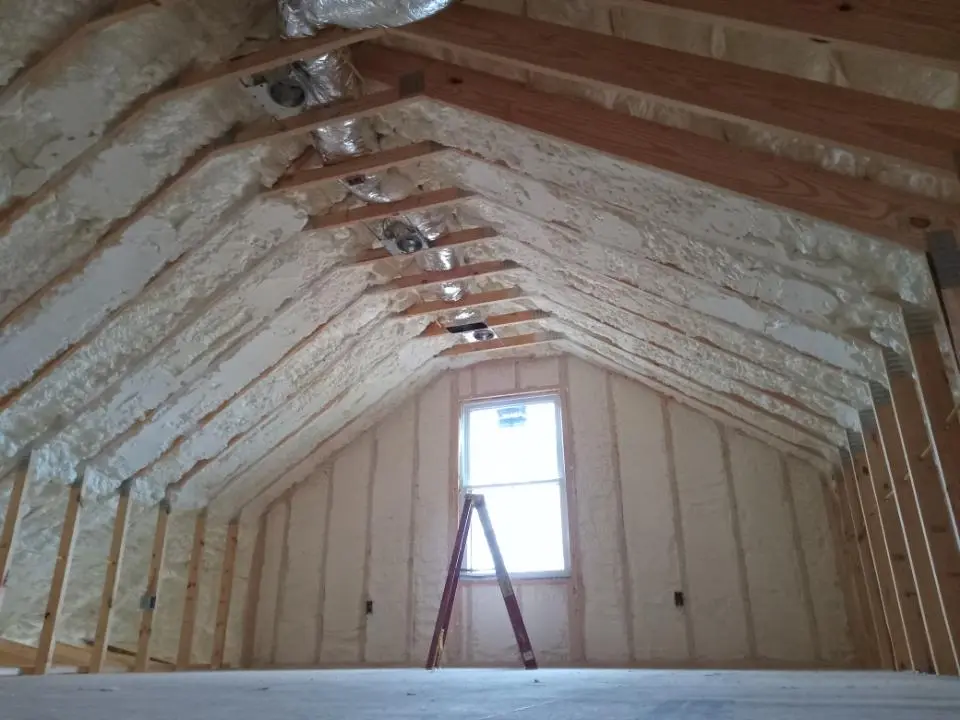 Spray foam roofing application for Crawl Space Insulation project in Westview